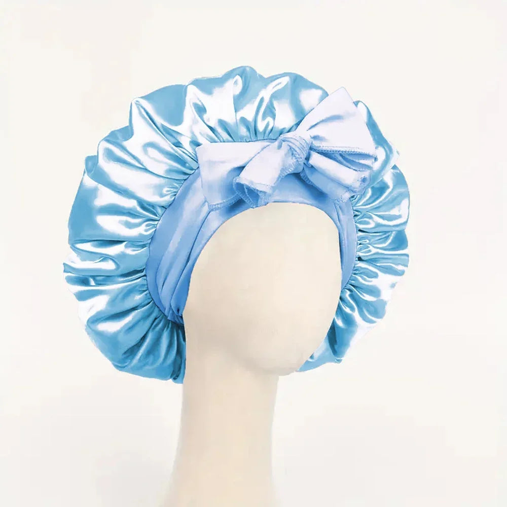 Bonnet en Satin Ajustable – Protection Nocturne des Cheveux
