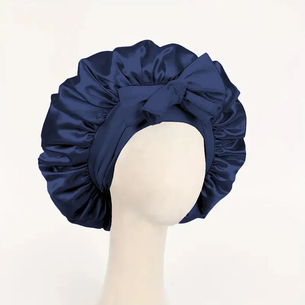 Bonnet en Satin Ajustable – Protection Nocturne des Cheveux