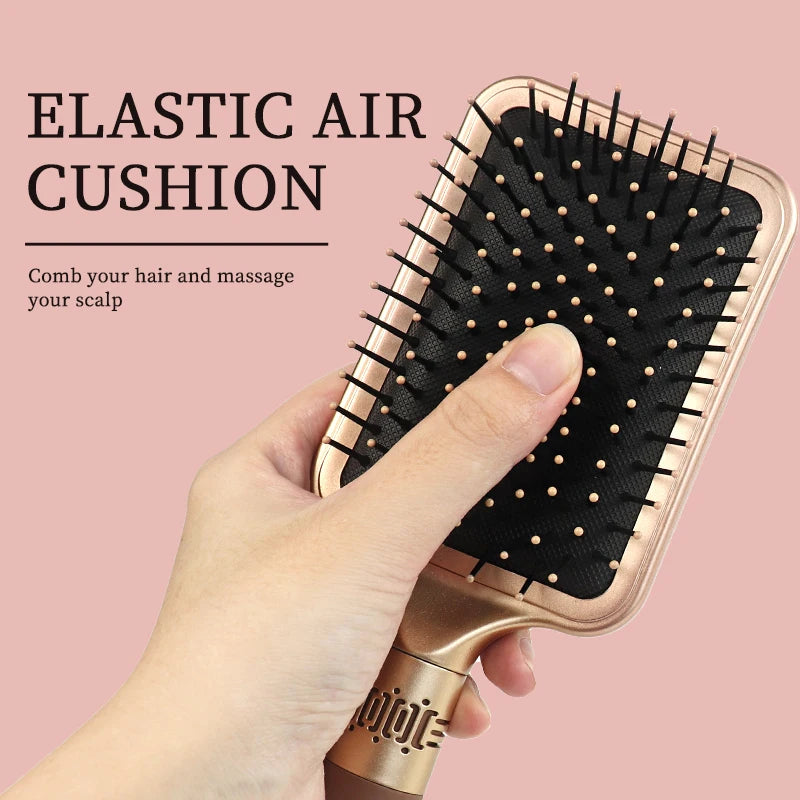 Brosse Démêlante Massante – Cheveux Bouclés, Frisés et Crépus