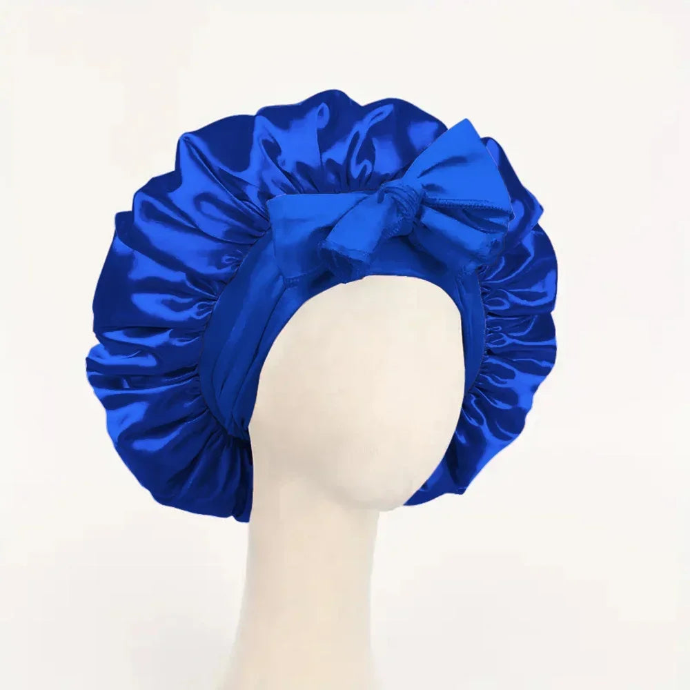 Bonnet en Satin Ajustable – Protection Nocturne des Cheveux