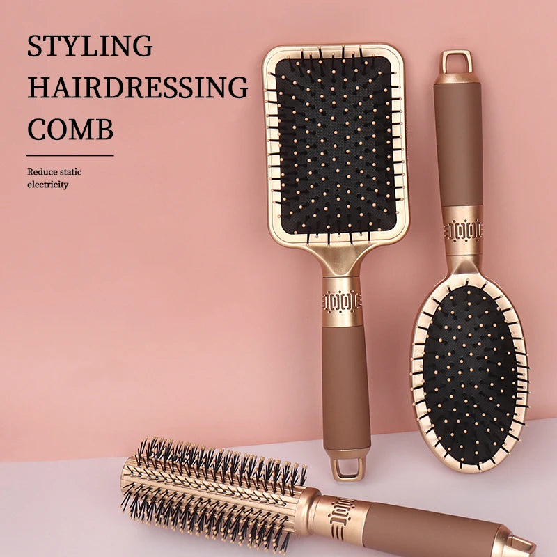 Brosse Démêlante Massante – Cheveux Bouclés, Frisés et Crépus